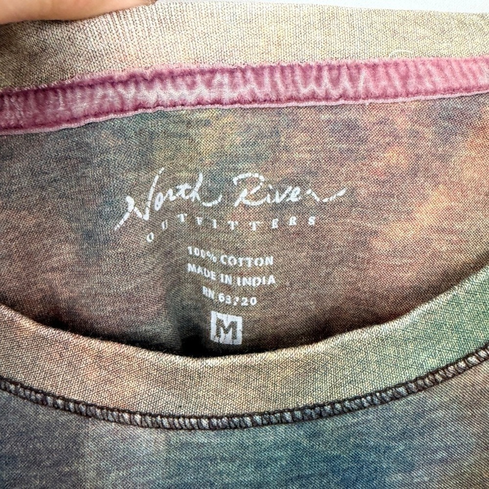 North River Outfitters Horse Graphic Long Sleeve Tee Sz Medium Ethereal Western - Picture 5 of 8